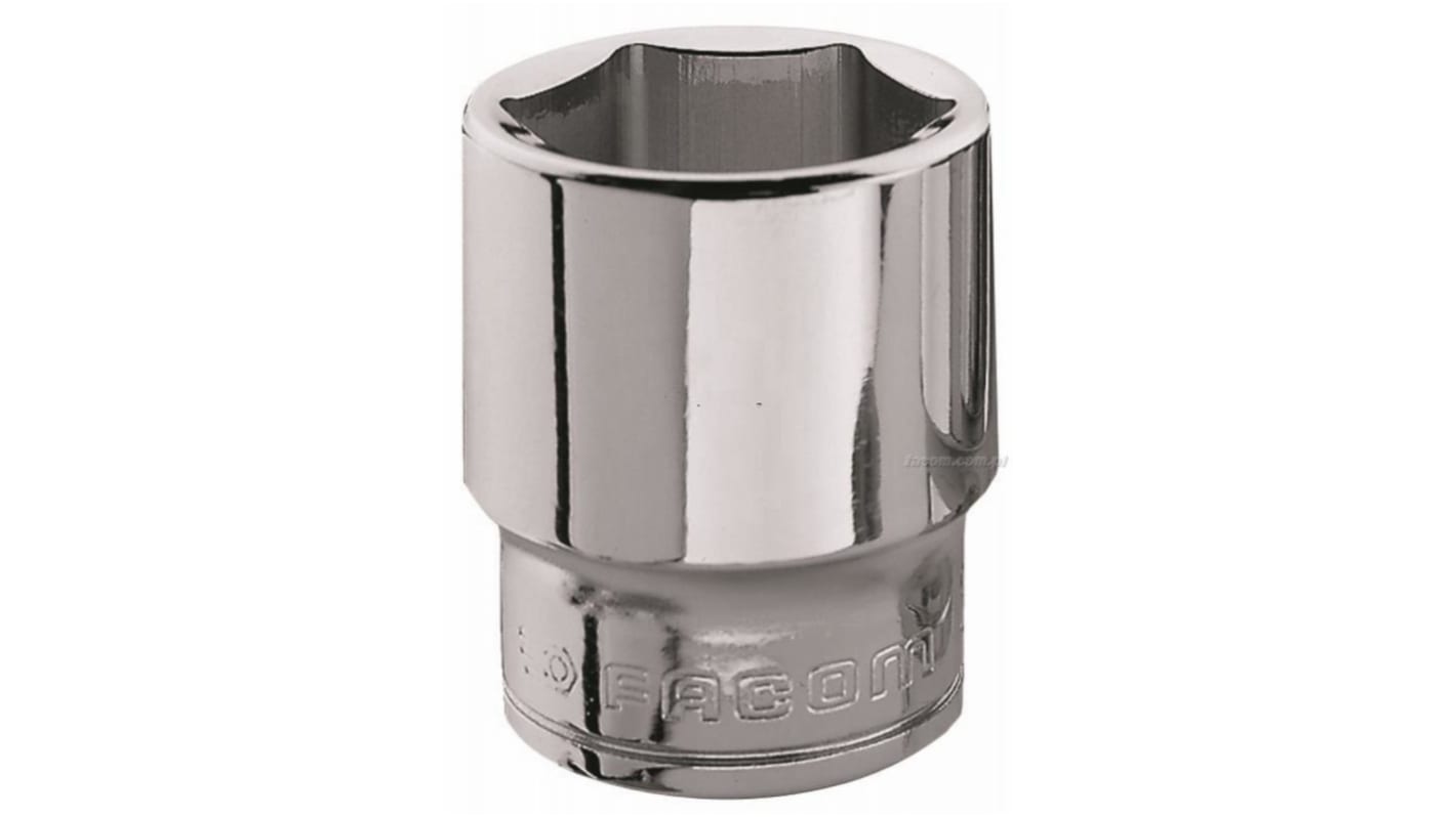Facom 3/8 in Drive 7mm Standard Socket, 6 point, 27 mm Overall Length