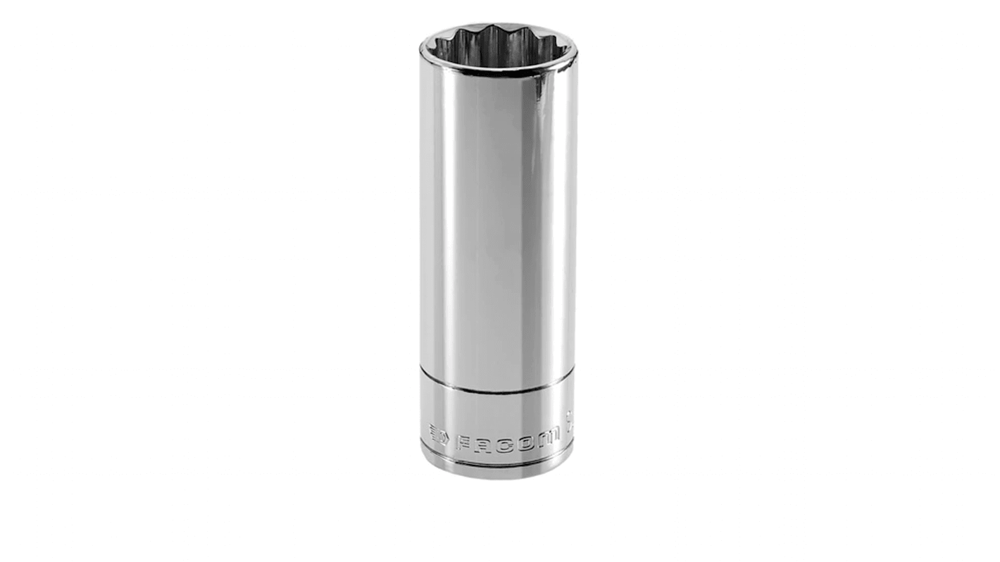 Facom 3/8 in Drive 9mm Deep Socket, 12 point, 55 mm Overall Length