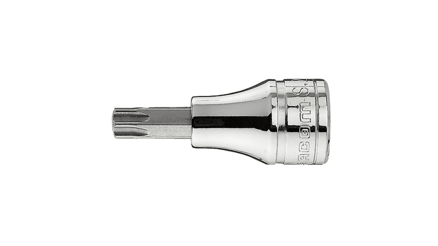 Facom 3/8 in Drive Bit Socket, Torx Bit, T50, 52.5 mm Overall Length