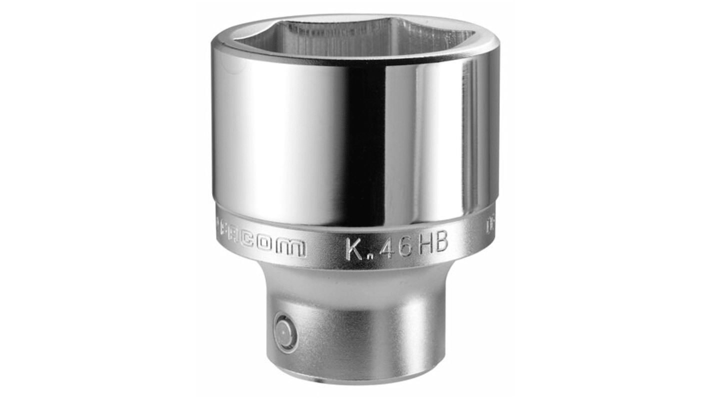 Facom 3/4 in Drive 19mm Standard Socket, 6 point, 51 mm Overall Length