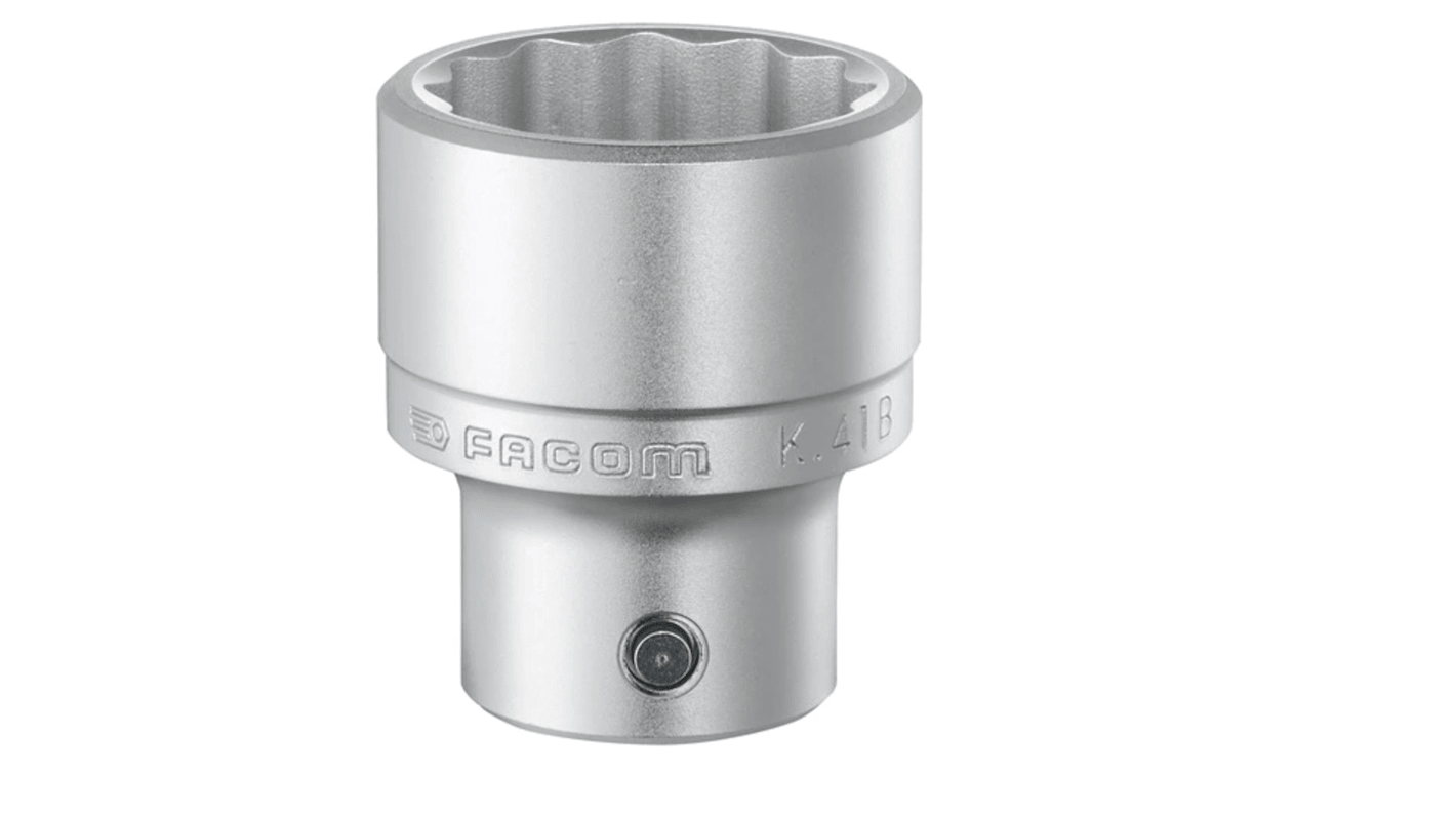 Facom 3/4 in Drive 46mm Standard Socket, 12 point, 75 mm Overall Length