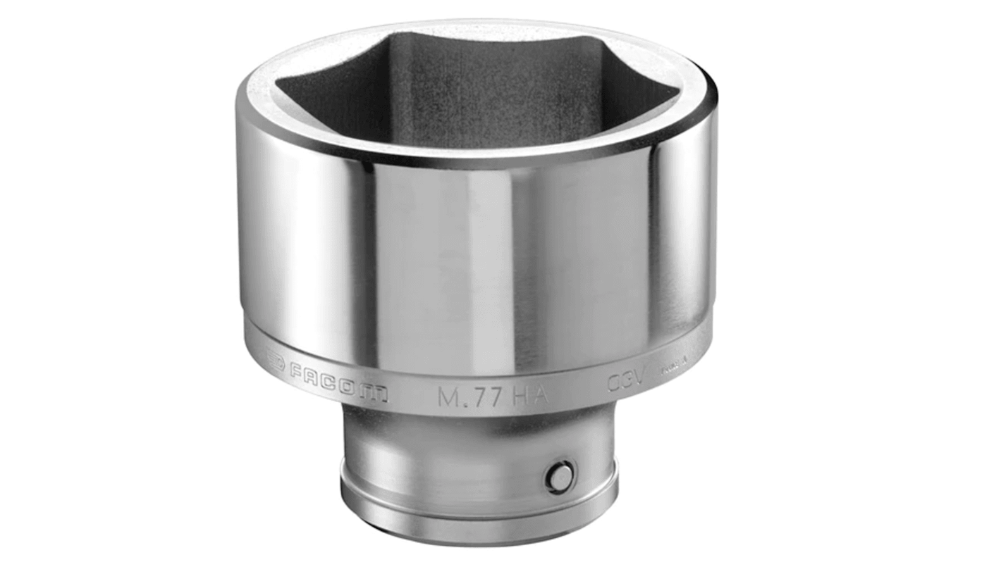 Facom 1 in Drive 55mm Standard Socket, 6 point, 84 mm Overall Length