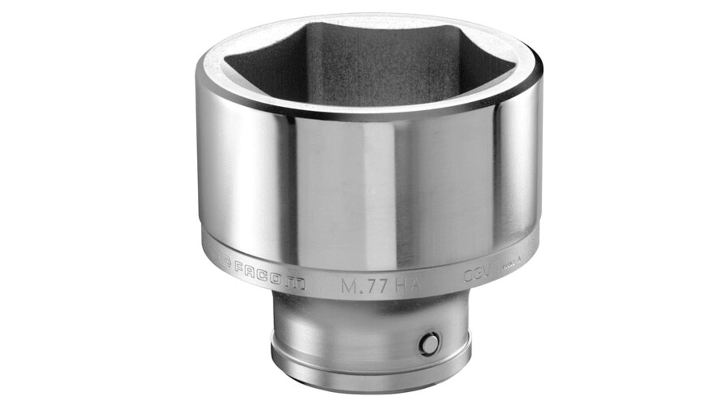 Facom 1 in Drive 70mm Standard Socket, 6 point, 96 mm Overall Length