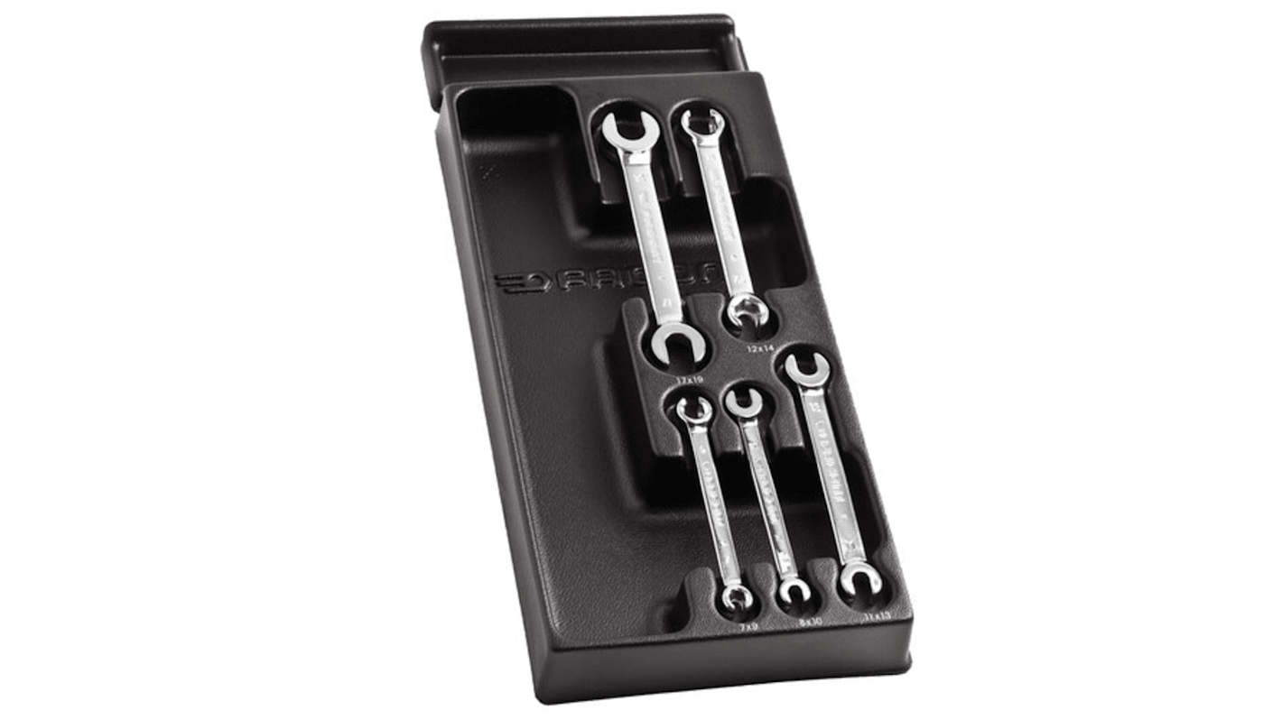 Facom MOD.43 Series 5-Piece Spanner Set, 7x9 mm, 8x10 mm, 11x13 mm, 12x14 mm, 17x19 mm