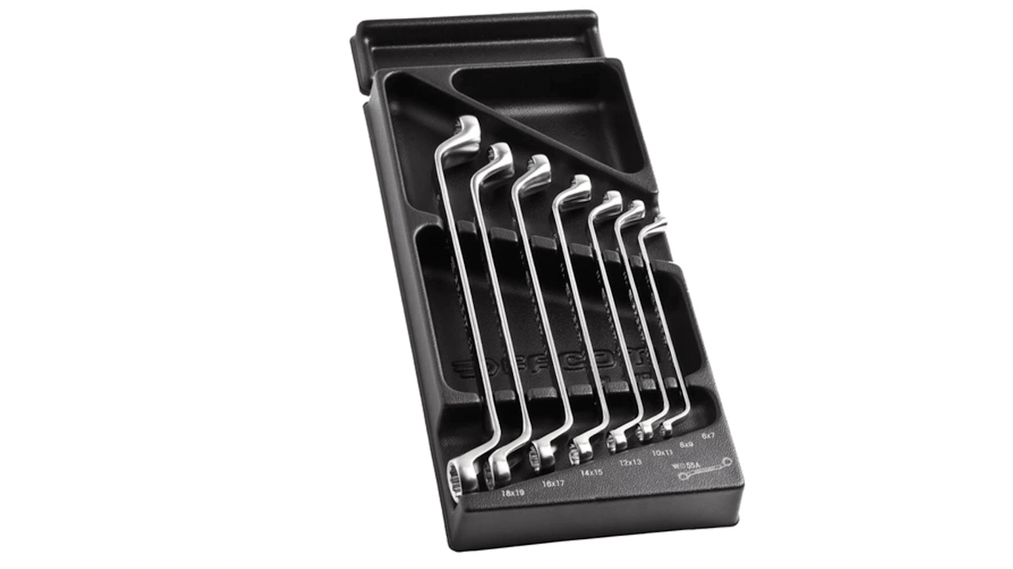 Facom MOD.55 Series 3-Piece Spanner Set, 21x23 mm, 22x24 mm, 26x28 mm