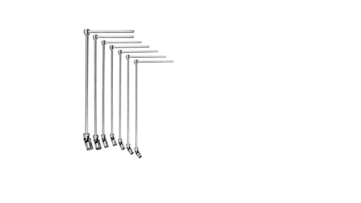 Facom 7 → 19 mm Sechskant Steckschlüsselsatz, Länge 399 → 523 mm