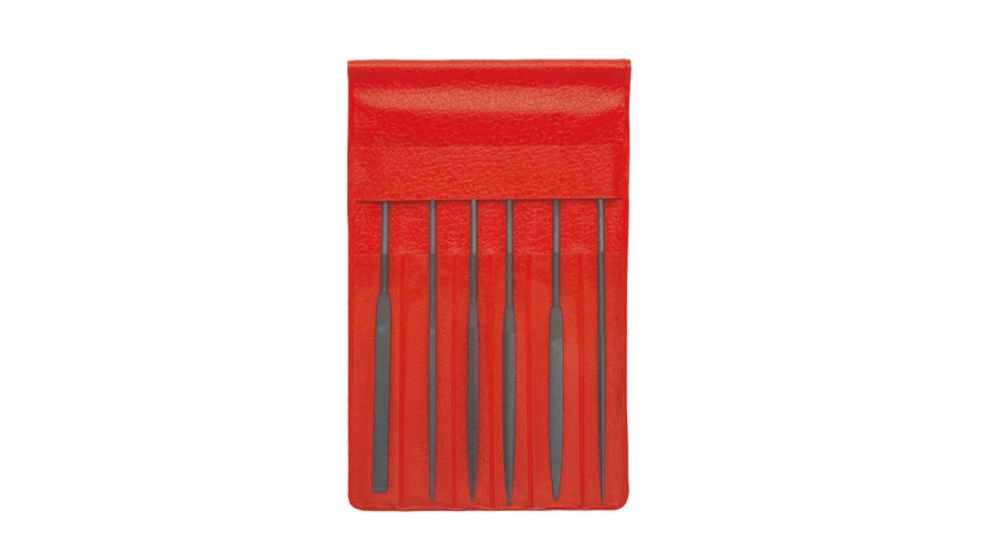 Facom 160mm, Flat, Half Round, Round, Square, Triangular Needle File Set