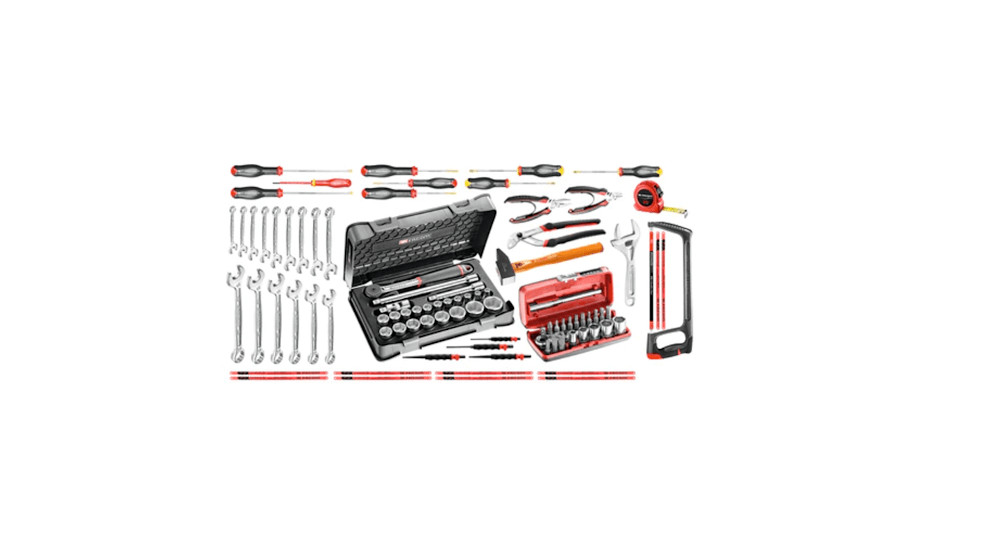 Kit de herramientas Facom, Caja de 96 piezas, para mantenimiento industrial