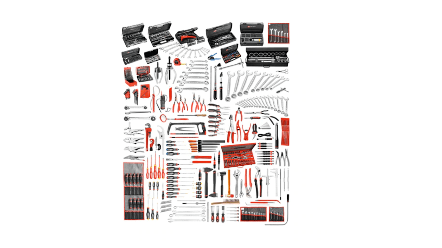 Kit de herramientas Facom, Caja de 528 piezas, para mecánicos