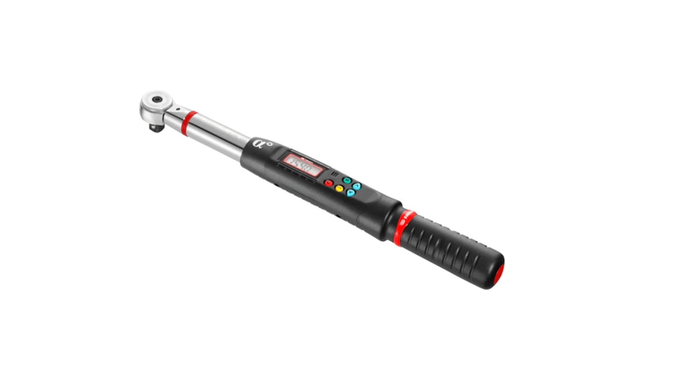 Facom Digital Torque Wrench, 6.7 → 135Nm, 1/2 in Drive, 9 x 12mm Insert