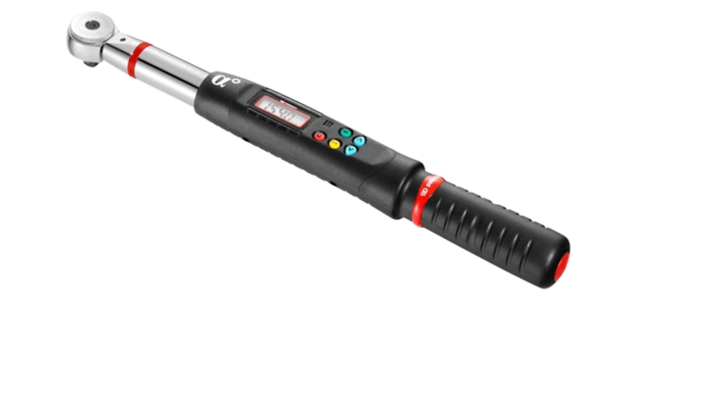 Facom Digital Torque Wrench, 1.5 → 30Nm, 1/4 in Drive, 9 x 12mm Insert