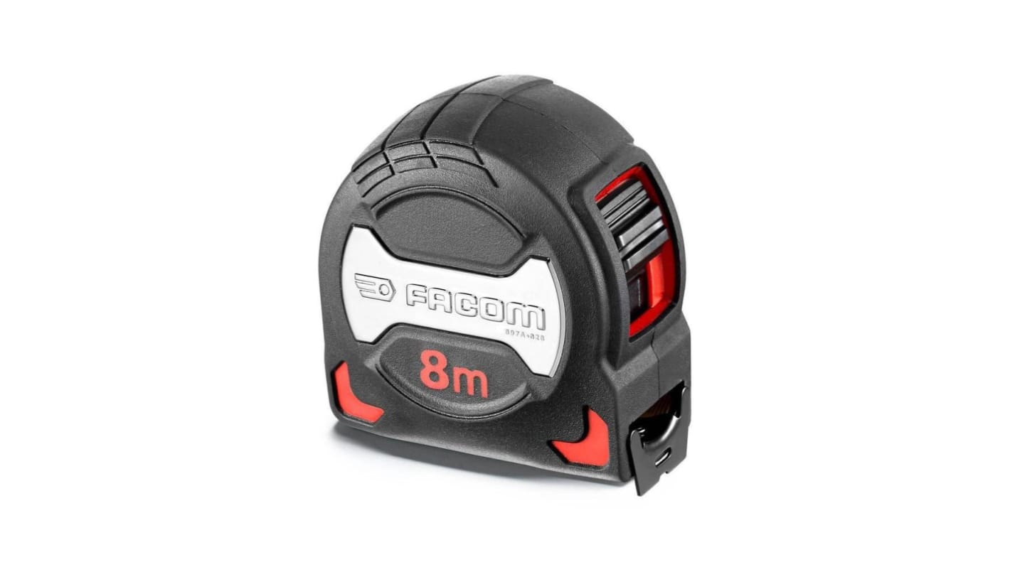 897A.828PB | Mètre ruban Facom 8 m x 28 mm Métrique - RS
