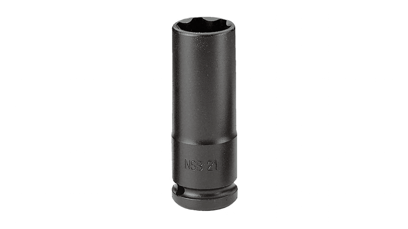 Facom 27mm, 1/2 in Drive Impact Socket, 85 mm length