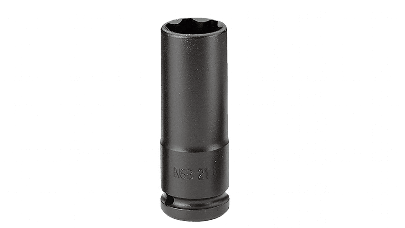 Facom 30mm, 1/2 in Drive Impact Socket, 85 mm length