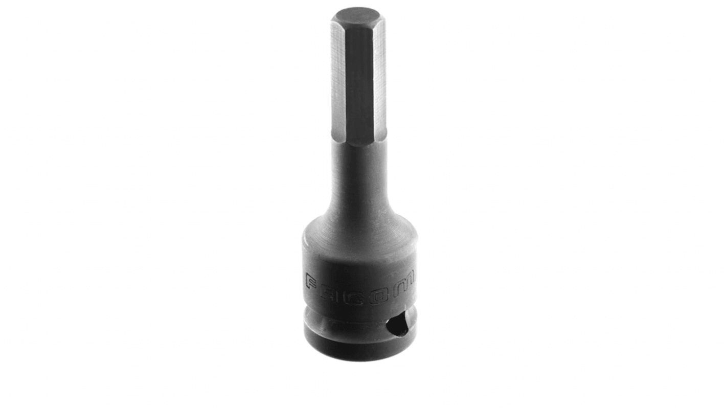 Vaso de impacto Facom perfil Vaso para punta de impacto de 17mm, con Hexagonal de 1/2 pulg., longitud 79 mm