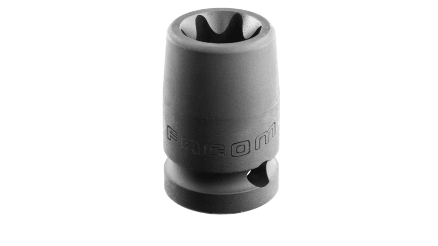 Facom 10.95mm, 1/2 in Drive Impact Socket Standard Impact Socket, 38 mm length