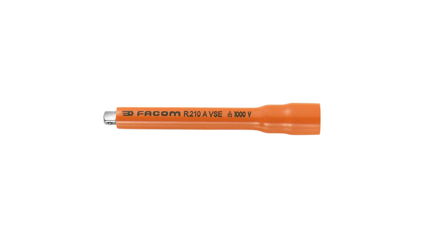 Facom R.210 1/4 in Square Extension, 116 mm Overall