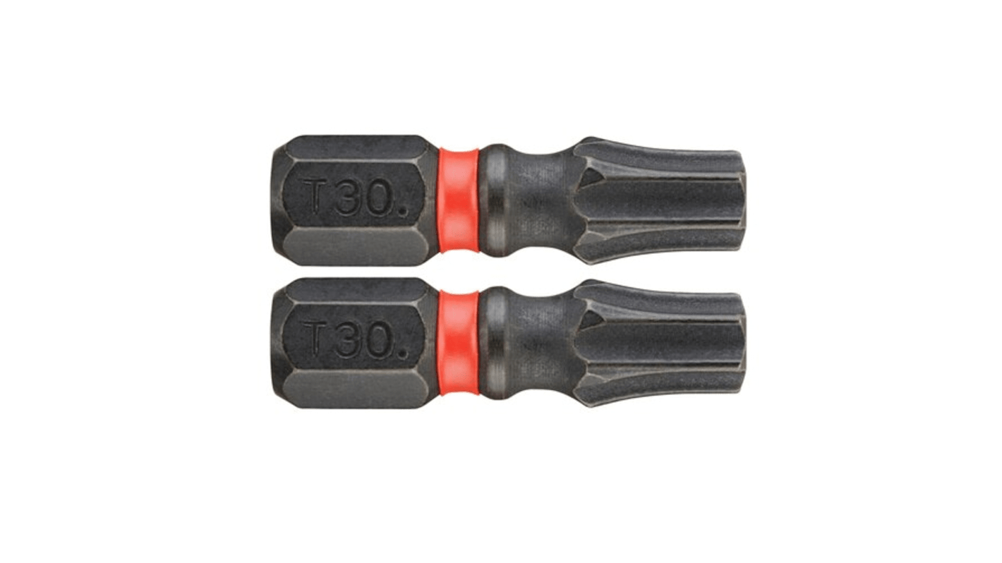 2 EMBOUTS 25 MM TORX T30 IMPACT