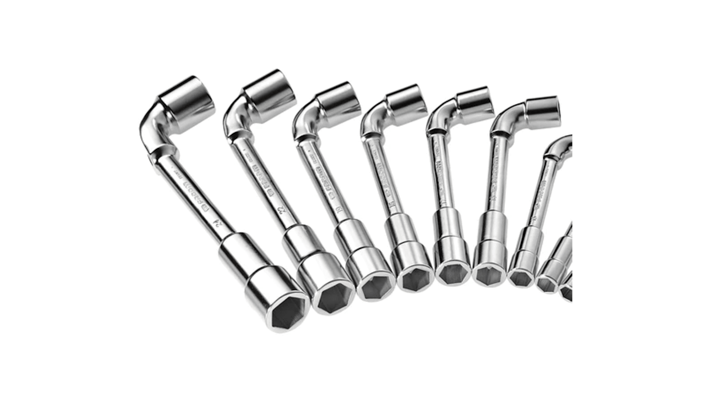 Facom Hex Tubular Box Spanner Set, 16 Pieces, 8 → 24 mm Tip