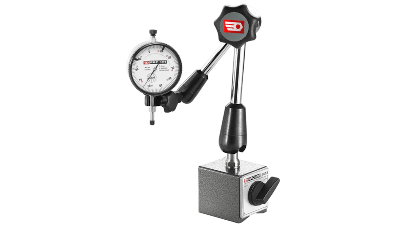 812AMetric Dial Indicator, 0 → 10 mm Measurement Range, 0.01 mm Accuracy RS