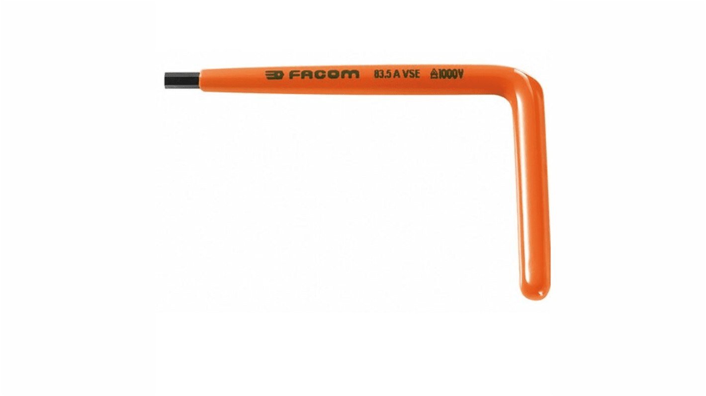 Facom L Shape Metric Hex Key, 6mm