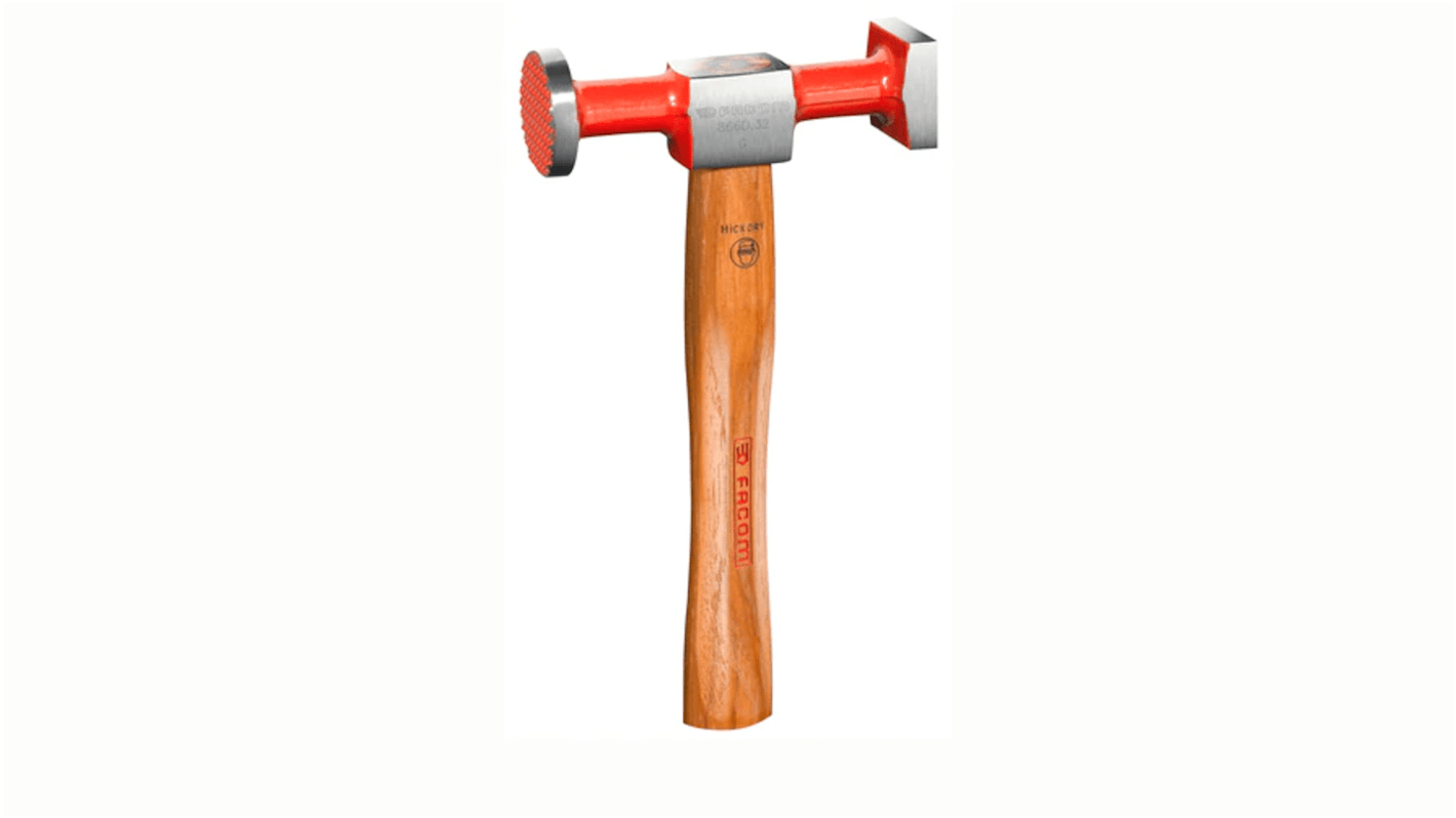 866D.32 Planishing Hammer with Hickory Wood Handle, 310g RS