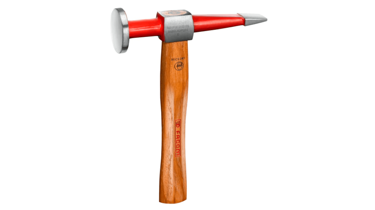 868D.40PLD1 Planishing Hammer with Hickory Wood Handle, 320g RS