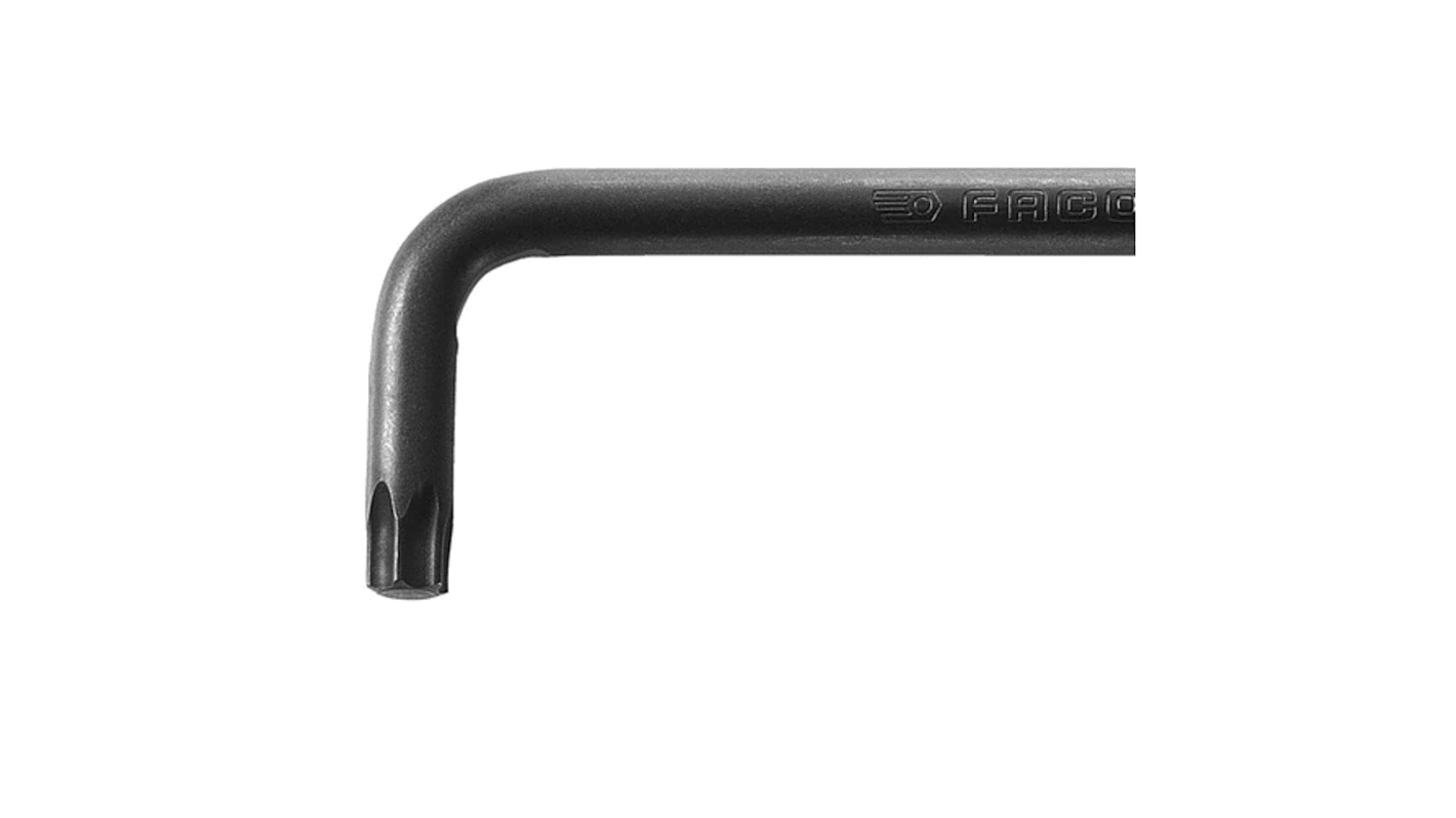 Facom 1-Piece Torx Key, T20 Size, L Shape, Long Arm