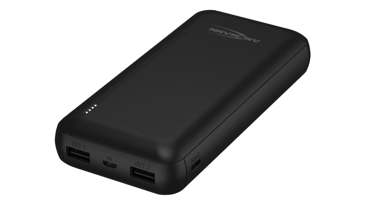 Batterie externe Ansmann, 20000mAh, 2 ports USB