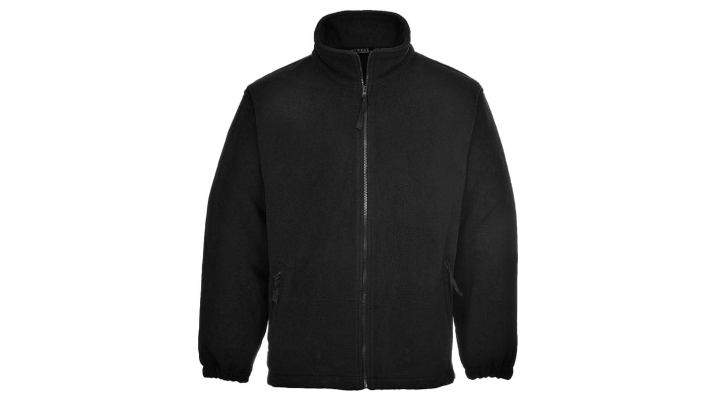 Portwest F205 Aran Fleece Jacket Herren Fleece-Jacke Schwarz, Größe L