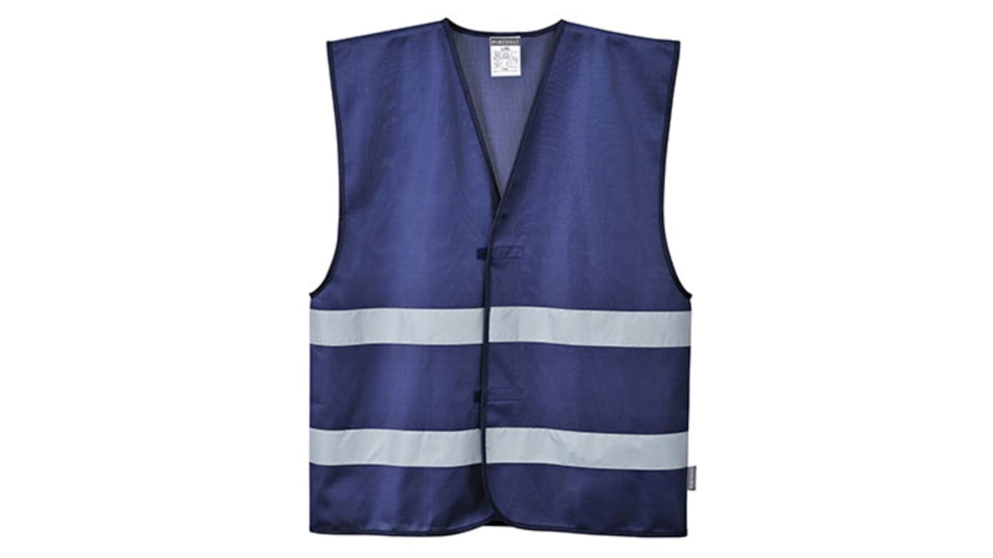 Portwest Navy Hi-Vis Hi Vis Vest, L/XL