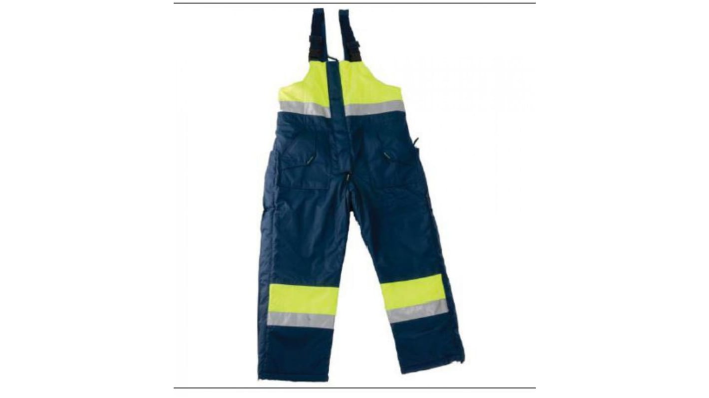 Pro Fit Navy/Yellow Reusable Hi Vis Overalls, X Large