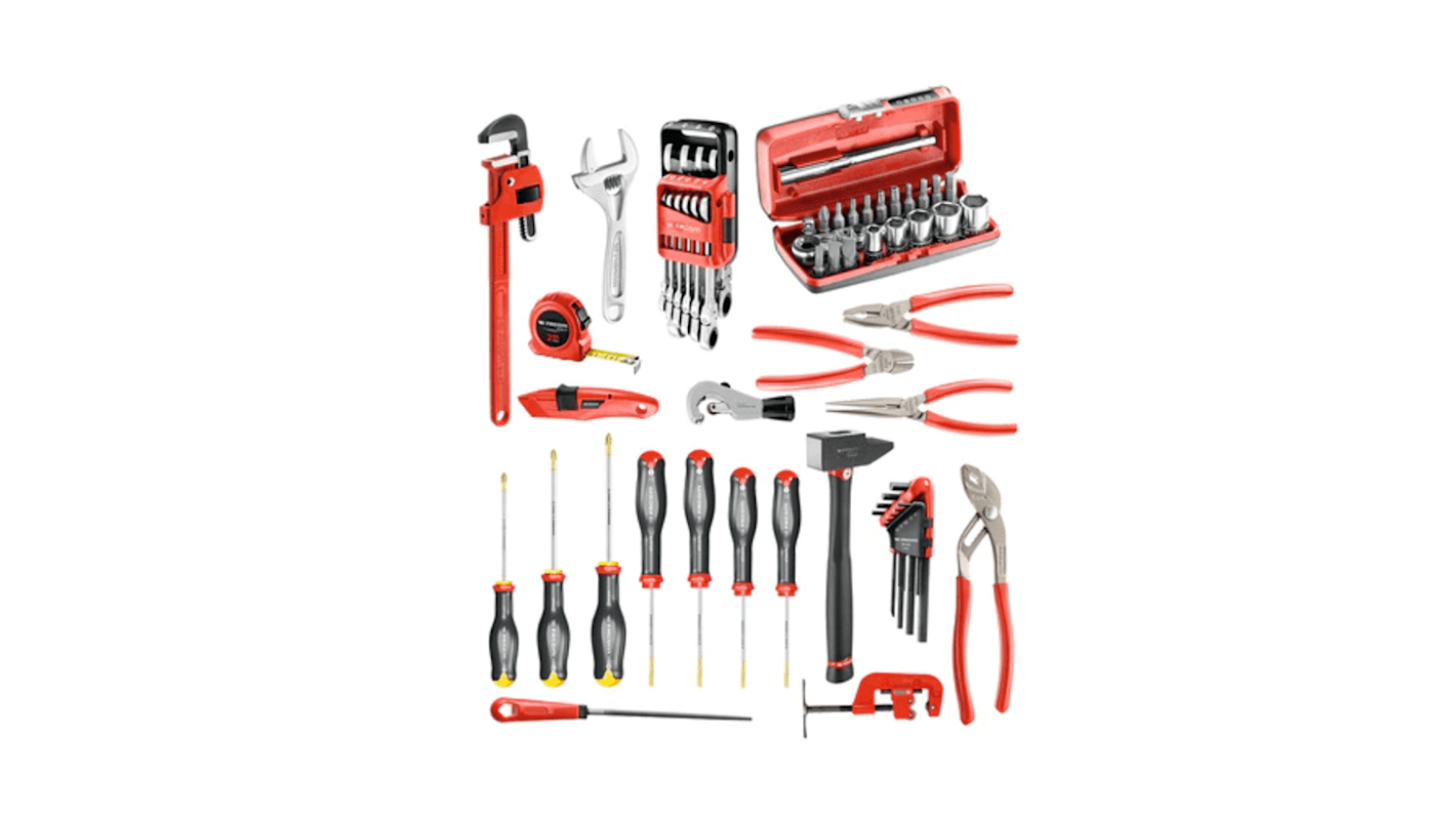 Kit di utensili per Set di utensili per idraulici Facom, 67 pezzi