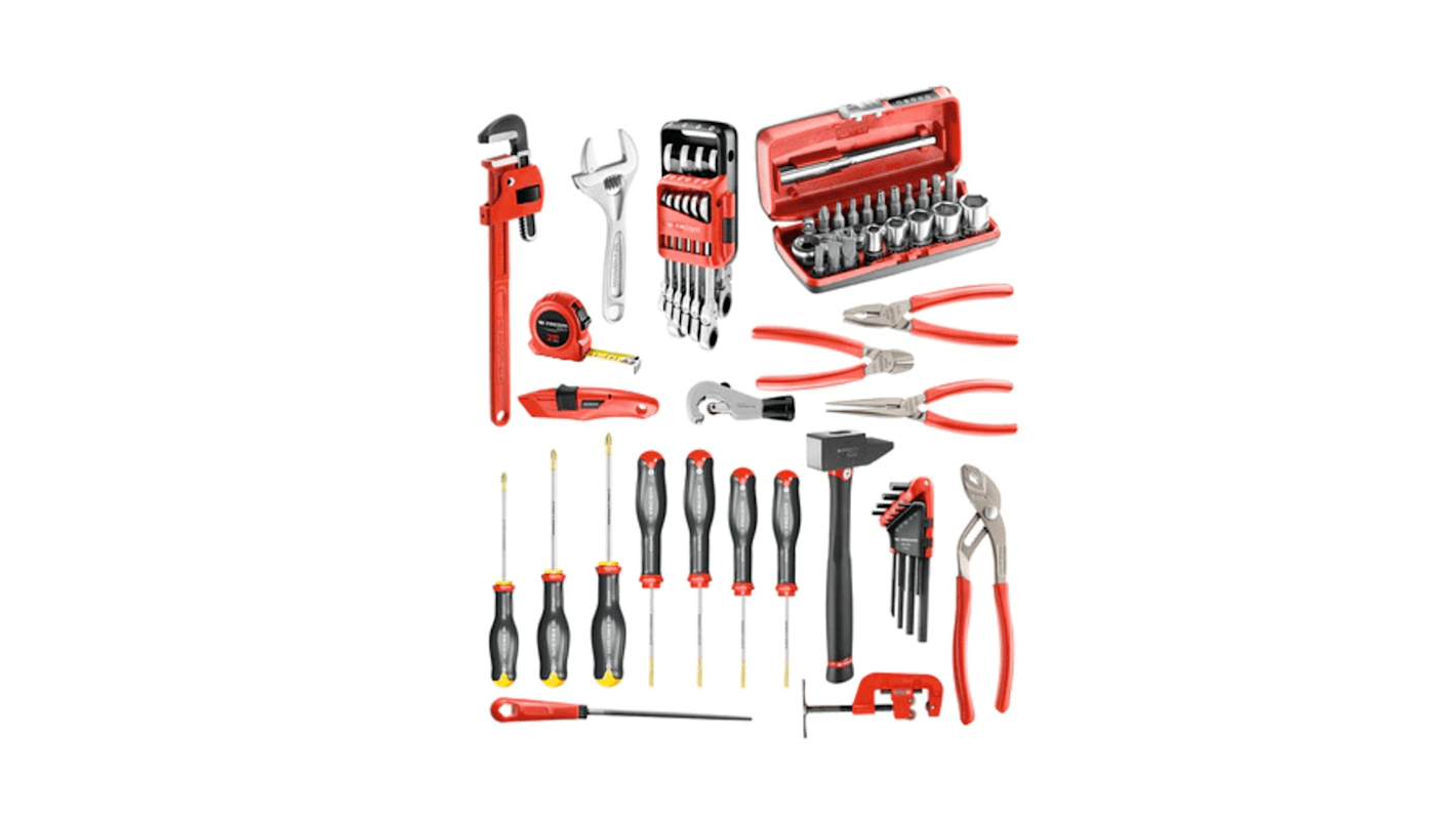 CM.200A 67 Piece Plumber Tool Set Tool Kit with Foam Inlay RS