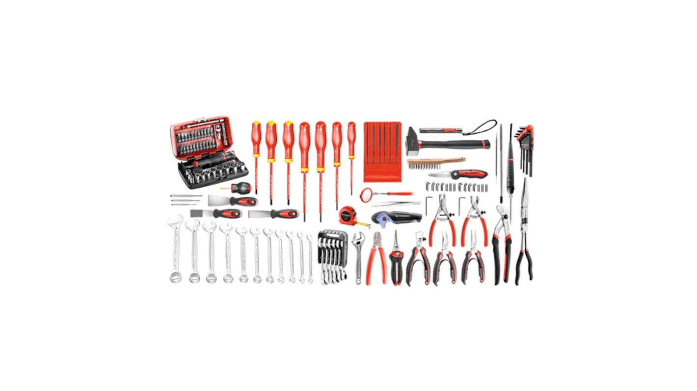 Facom 105 Piece Electro-Mechanical Tool Kit with Foam Inlay