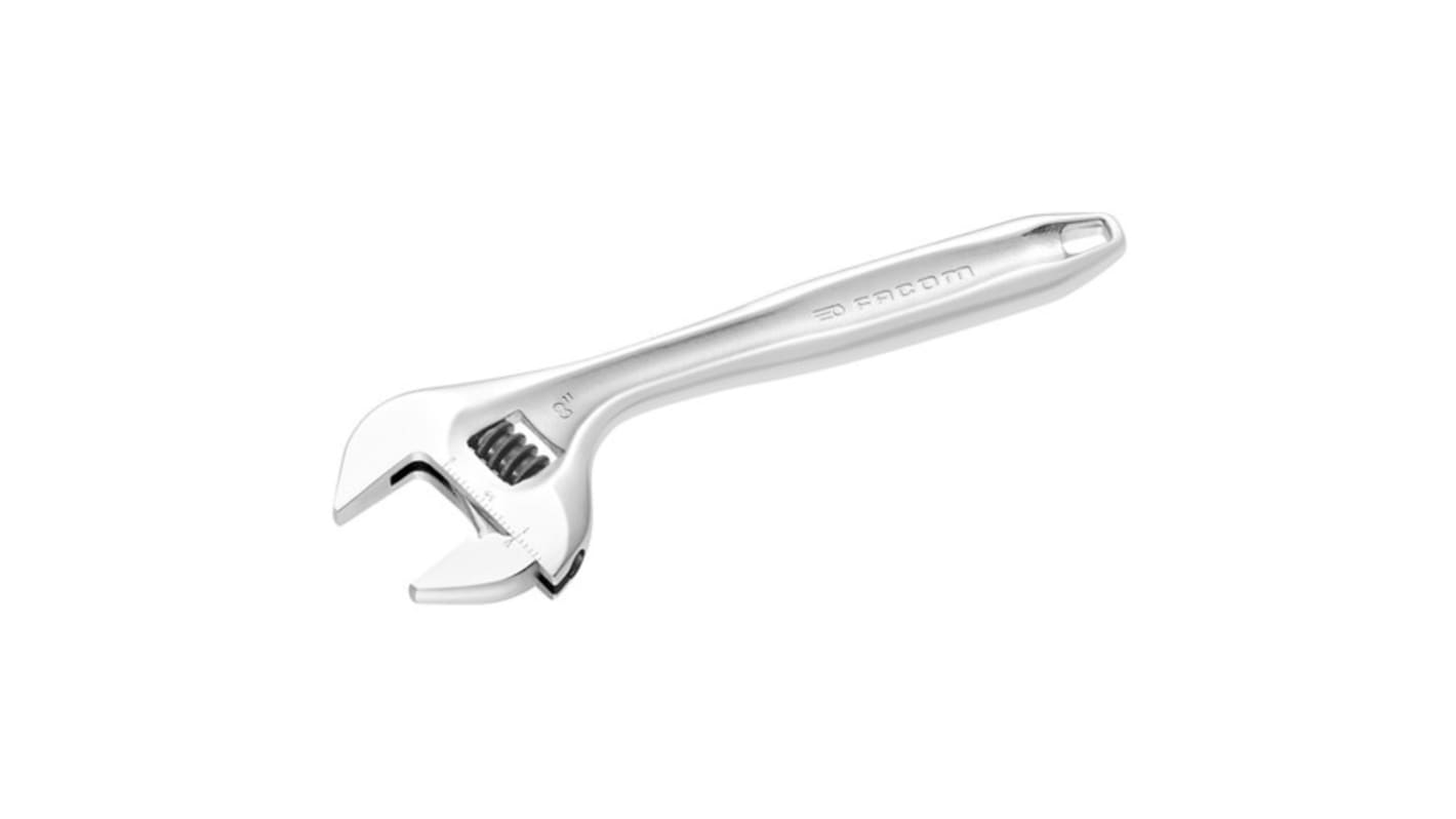 Facom Adjustable Spanner, Bi-Material Handle