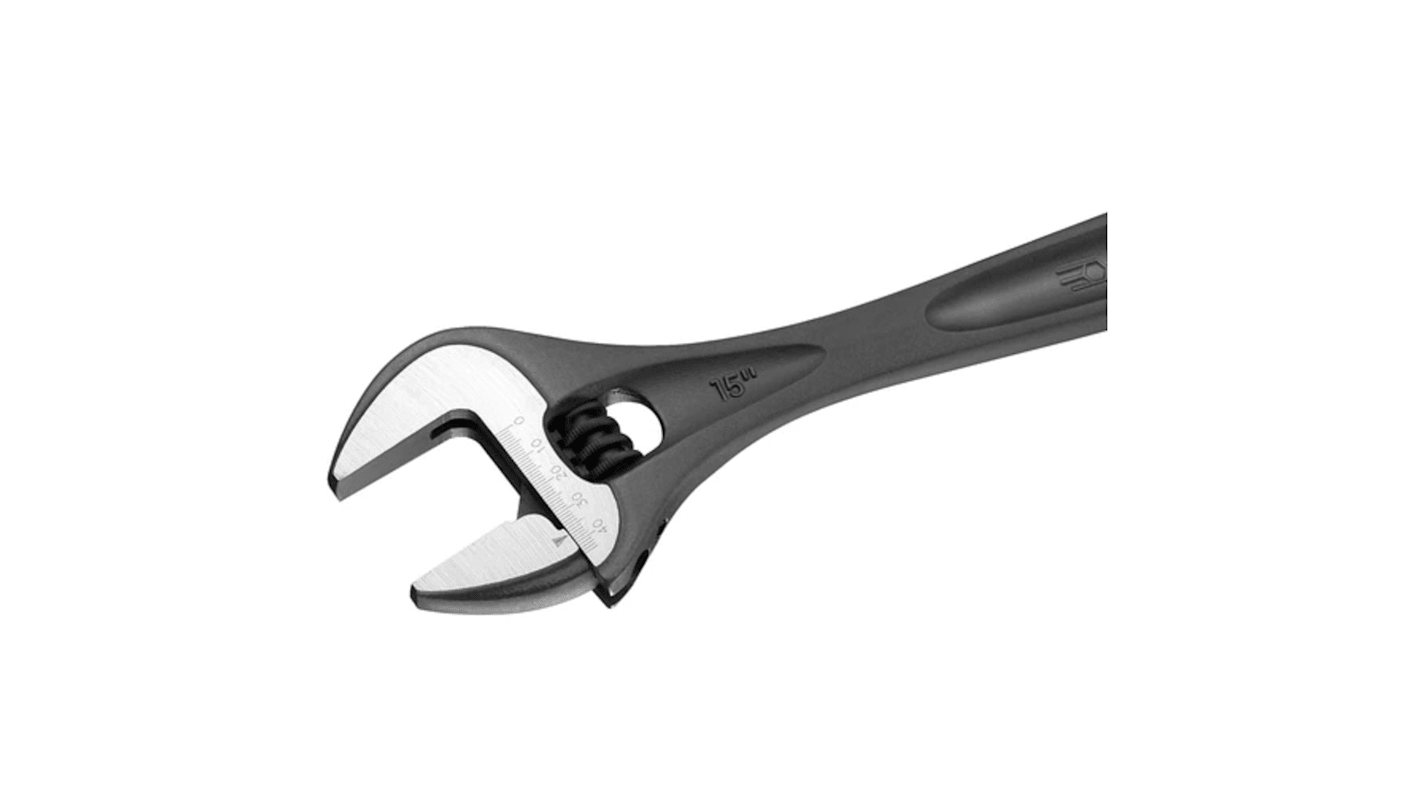 Facom Adjustable Spanner, 255 mm Overall, 30mm Jaw Capacity, Metal Handle