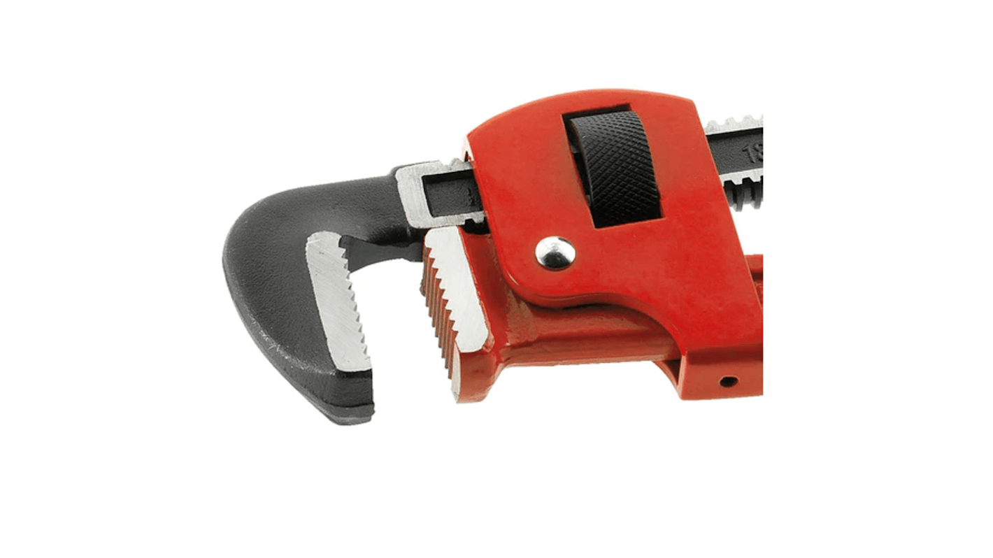 Facom Pipe Wrench, 450 mm Overall, 60mm Jaw Capacity, Metal Handle