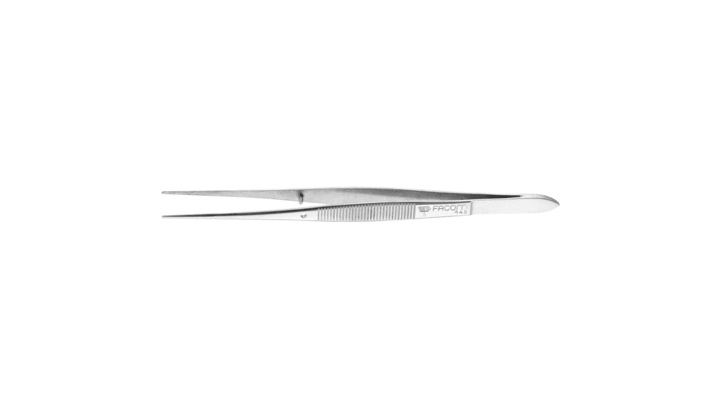 Facom 155 mm, Stainless Steel, Grooved, Tweezers