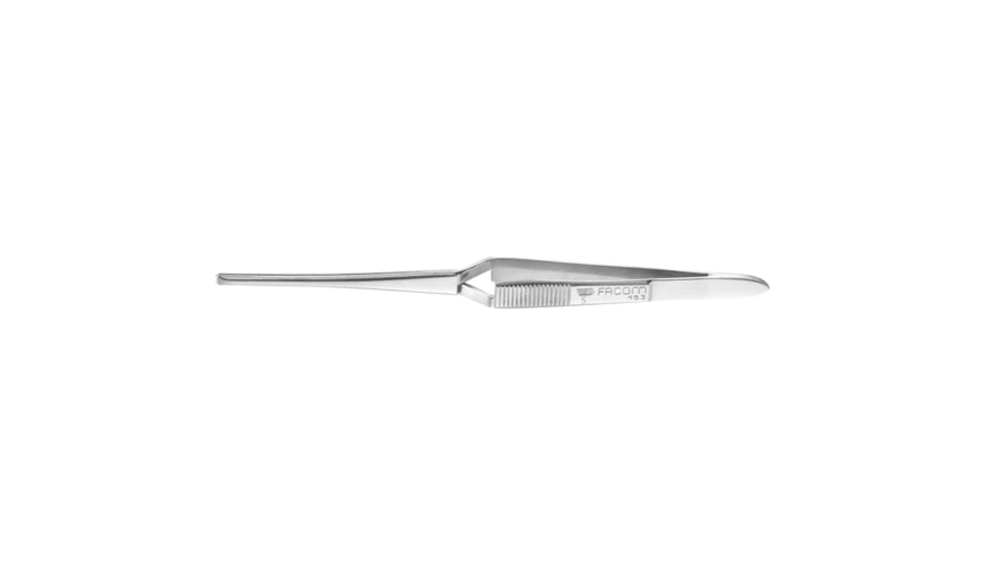 Facom 150 mm, Stainless Steel, Grooved, Tweezers