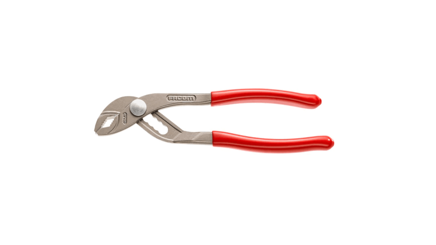 Facom Water Pump Pliers, 180 mm Overall, Bent Tip, 43mm Jaw