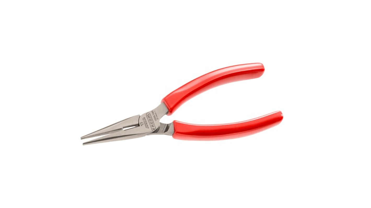 Facom Round Nose Pliers, 160 mm Overall, Straight Tip