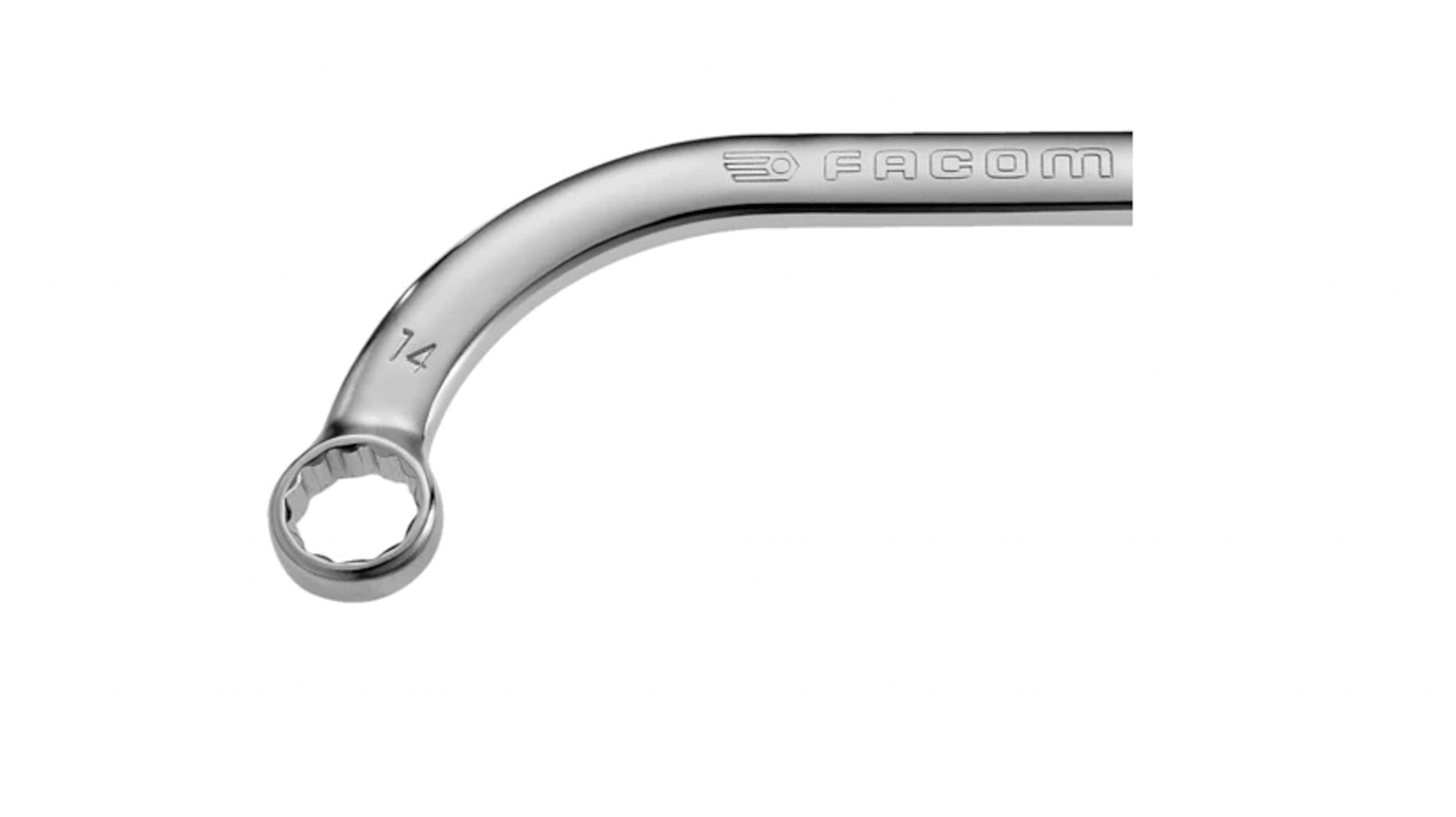 Facom Ring Spanner, 14mm, Metric, Double Ended, 184 mm Overall