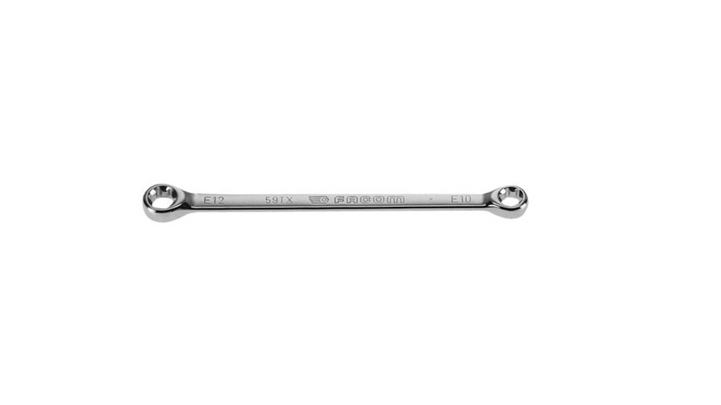 Facom Ring Spanner, 10mm, Metric, Double Ended, 141 mm Overall