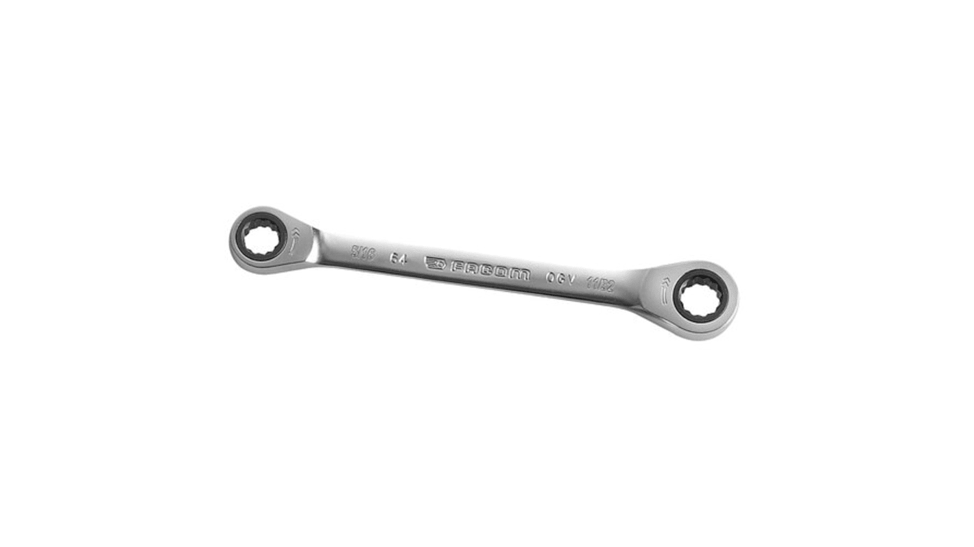 Facom Ring Spanner, Imperial, Double Ended, 128 mm Overall