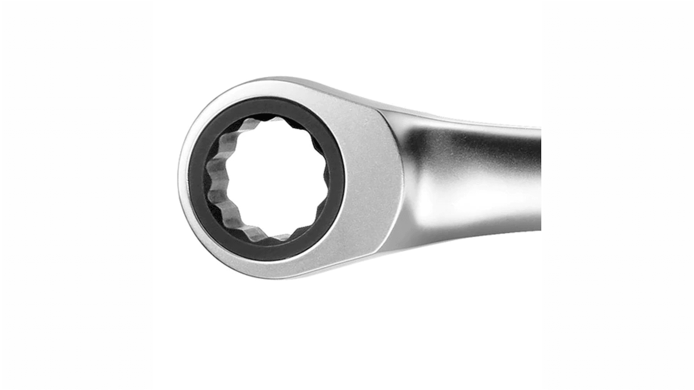 Facom Ratchet Ring Spanner, Imperial, Double Ended, 260 mm Overall