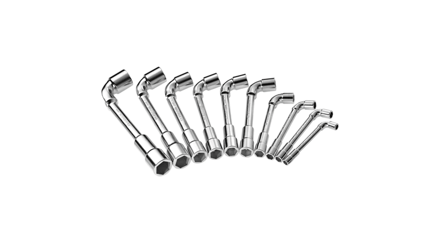Set di chiavi a tubo Esagonale Facom, punta da 10 pezzi, 8 → 19 mm