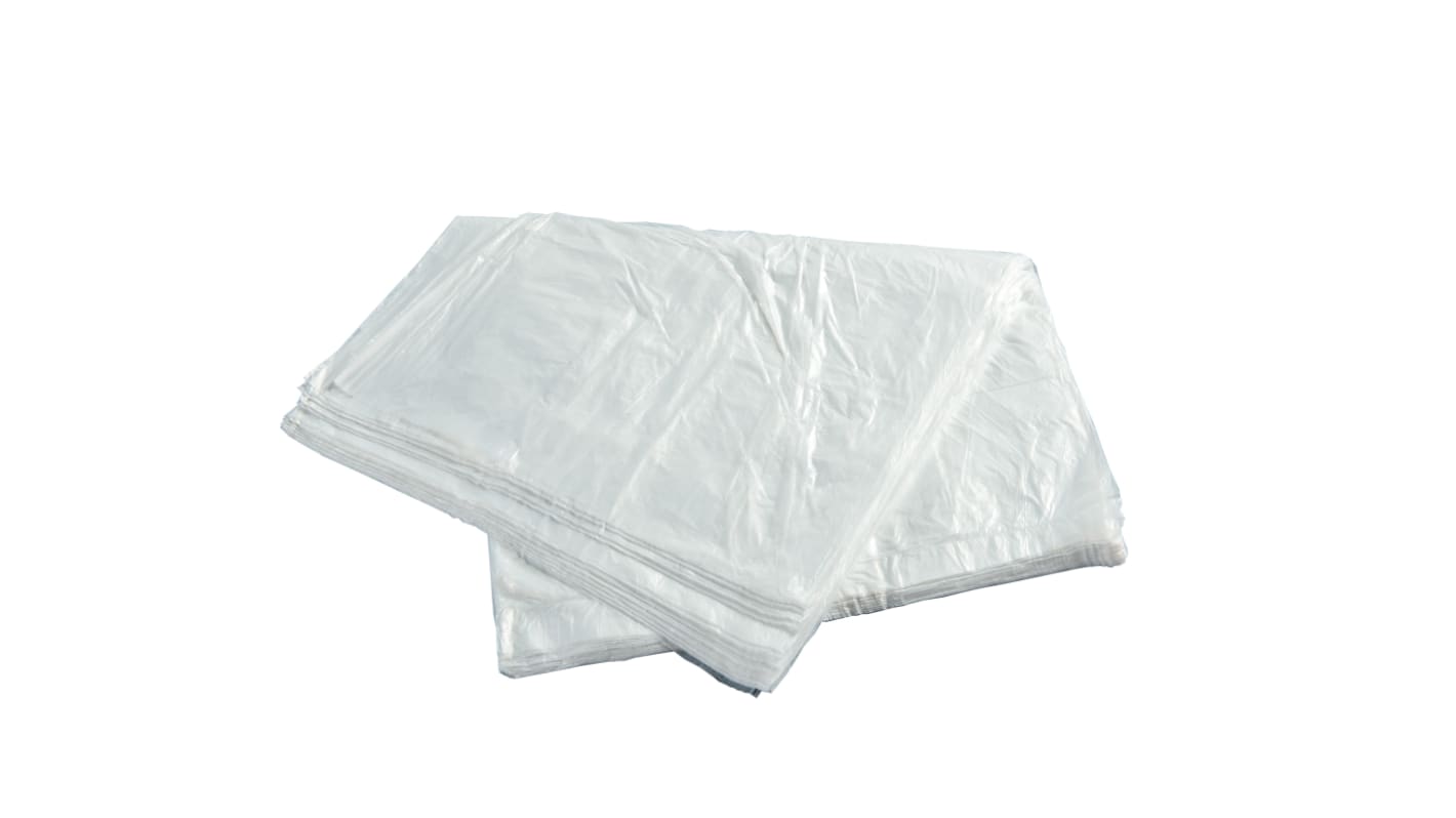 Sacchetto per spazzatura Cromwell Polythene, capacità 30L, in MDPE riciclato, Bianco, 1000 pezzi