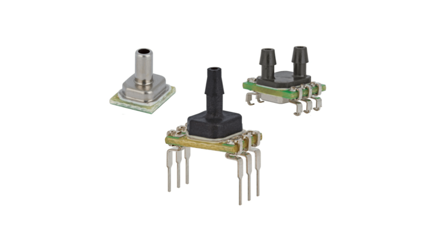 Honeywell Piezoresistive Pressure Sensor, 34.4738kPa Operating Max, Surface Mount, 2-Pin, 1206.58kPa Overload Max, SMT