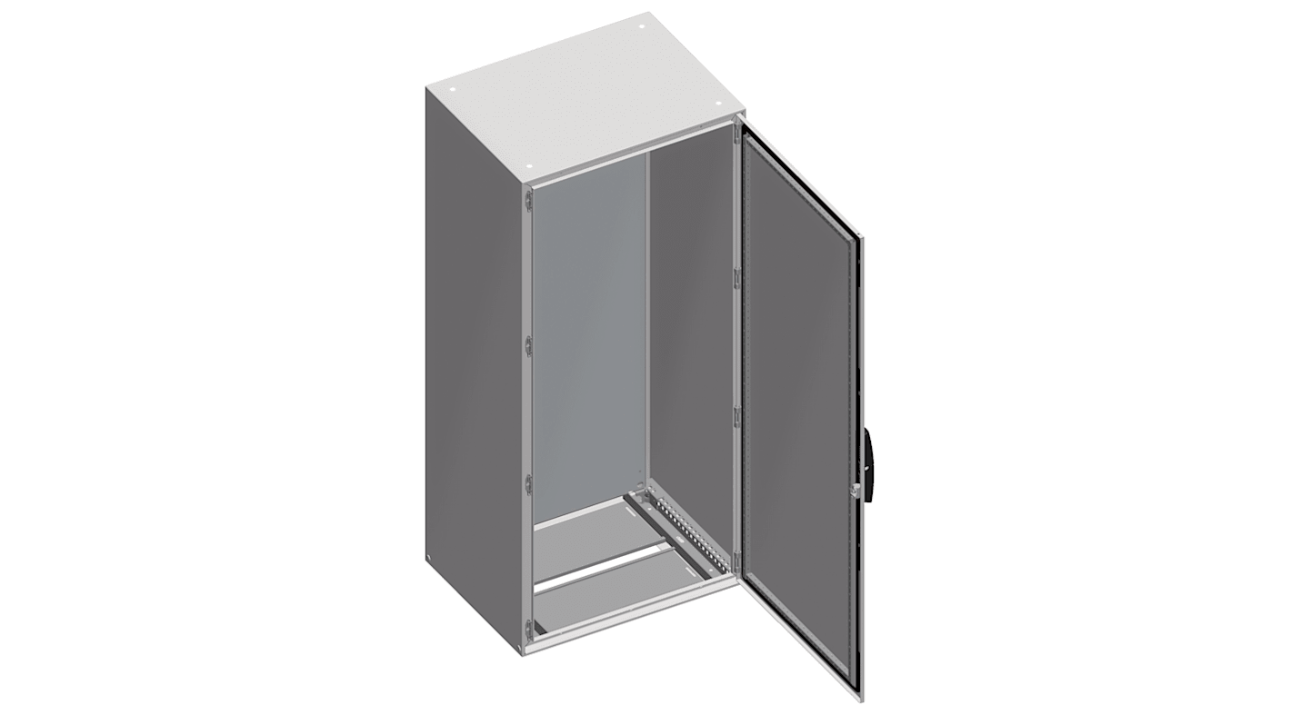 Schneider Electric NSYSM Series Steel Double-Door-Door Floor Standing Enclosure, Opaque Door, IP55, 2000 x 1000 x 400mm